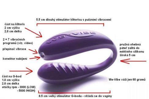 Vlastnosti we-vibe 2 Vlastnosti we-vibe 2